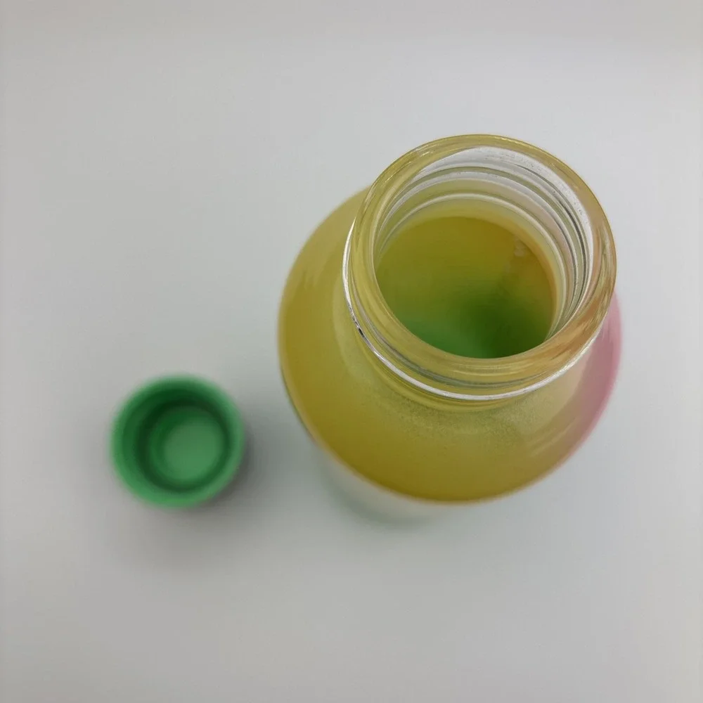 Starbucks Spring 2023 Pink Green Yellow‎ Multicolor Glass 20 oz Water Bottle